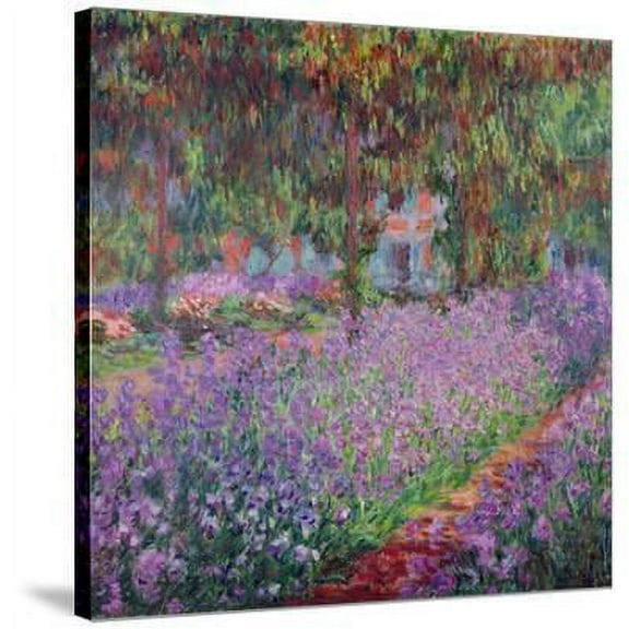The Artist's Garden At Giverny, c.1900, Botanical Stretched Canvas Wall Art by Claude Monet Sold by Art.Com