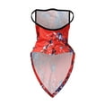 thumbnail image 3 of Neck Gaiter Headwear Bandana Breathable Face Scarf w/Ear Loops,2pack,Floral D, 3 of 7