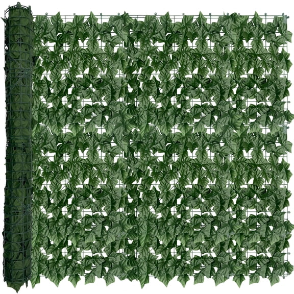 Artificial Ivy Privacy Fence Screen, 48x120 Inch Realistic UV-Anti Faux Ivy Hedge Panel,Indoor and Outdoor Decor for Patio, Garden, Balcony, and Fence Cover