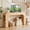 Waterfall-Natural, variant on WIRRYTOR 56"L Waterfall Console Table for Entryway, Modern Walnut Entry Table with Drawer and Side Storage, Narrow Living Room Behind Sofa Table