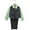 Dark Gray/ Pistachio Green, variant on B-One Kids Boys' Formal Vest, Pants, Dress Shirt, and Tie Outfit Set, 4-Piece, Sizes 2T-14