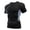 Light Gray, variant on Mens Compression Shirts Short Sleeve Athletic T Shirt Running Tops Cool Dry Workout Gym Undershirt Dark Gray L