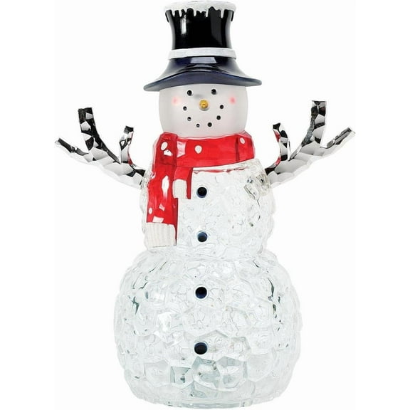 Color Changing Snowman Figurine Facets