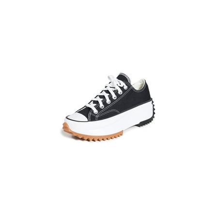 Converse Women's Run Star Hike Ox Sneakers, Black/White/Gum, 9.5 Medium US