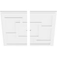 thumbnail image 2 of 26"OD x 1"ID x 9"C x 1"P Knox Architectural Grade PVC Contemporary Ceiling Medallion, Two Piece, 2 of 11
