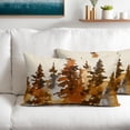 thumbnail image 5 of Fall Tree Lumbar Pillow Covers 12X20 Inch Burnt Orange Watercolor Forest Decorative Pillow Cases Set of 2 Rustic Autumn Nature Cotton Linen Throw Pillows Home Decor For Sofa Couch Cushion Outdoor, 5 of 6