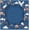 Chinoiserie Blue, variant on Navy Blue Chinoiserie Floral Bird Mahjong Mat for Table 31.5x31.5 in | Traditional Chinese Peony Blossom Crane Non-Slip Noise Reduction Mah Jong Mat for Gifts for Mahjong Lovers Dominoes