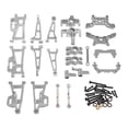 thumbnail image 4 of Bunblic 1/14 RC Car Upgrades Accessories Front and Rear Shock Tower for 14210 Trucks silver, 4 of 8