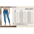 thumbnail image 6 of KHAKI & BLUE Women's Denim Daydream Skinny Jeans High Waisted Super Stretchy Soft Stylish Knit Denim Slim Fit Comfy Casual Pants 77051AM-DM443 DK 8, 6 of 7
