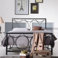 thumbnail image 2 of Hodedah Complete Metal Twin Size Bed in Black Silver, 2 of 4