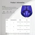 thumbnail image 7 of TTAO Shiny Metallic Booty Shorts Music Festival Rave Dance Pants Bottoms for Women Lavender M, 7 of 7