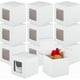 thumbnail image 1 of 15 cajas de regalo cuadradas con ventana transparente, 4,3 x 4,3 x 4,3 pulgadas, cajas de regalo de papel blanco, cajas de embalaje pequeñas., 1 of 9