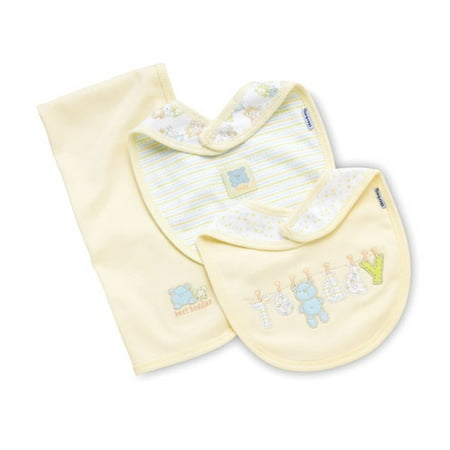 Gerber Organic B&burp Cloth Set, Ntrl