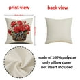 thumbnail image 2 of PISONIC Fall Floral Home Sweet Home Throw Pillow Covers 18x18 Inch Set of 4, Bless Our Home Cushion Case Decoration Farmhouse Decor for Couch Sofa, 2 of 6