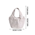 thumbnail image 3 of Embroidered Canvas Bag Women's Multi-Pocket Handheld Bag Large Capacity Commute Tote Bag Mommy Bag Vegetable Basket Bag, 3 of 6