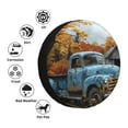 thumbnail image 4 of Goofa Rustic Vintage Truck Autumn Pattern Universal Tire Cover for Jeep, SUV, Truck, and Trailer – Waterproof, UV-Resistant,Easy to Install, Fits 14"-17" Tires-15 inch, 4 of 6
