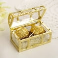 thumbnail image 2 of European Style Wedding Gold-Plated Plastic Treasure Box - Candy, Gift, Jewelry Organizer - Creative Flip Lid DIY Trinket Storage Container, 2 of 8