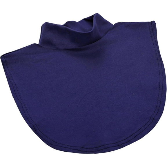 Zhengup Fake Turtleneck Dickey Detachable Collars Wear Outer or in Sweater Hoodie Medium Neck Mock Collar for Women Gils Navy