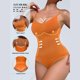 thumbnail image 4 of Karight Women's Spaghetti Strap Shapewear Bodysuit Tummy Control Body Shaper Seamless Waist Trainer Body Suit, 4 of 5