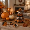 thumbnail image 5 of DIY Halloween Quilted Fabric Tree Kit - Patchwork Fabric Halloween Tabletop Tree, Autumn Mantel Ornament for Adult Rustic Farmhouse Seasonal Display-4, 5 of 5