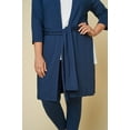 thumbnail image 4 of Seek No Further Women’s Plus Size Ponte Open Front Long Cardigan, 4 of 8