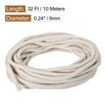 thumbnail image 2 of 6mm Diameter 10 Meter 32Ft Cotton Oil Lamp Wick for Alcohol Lamp, White, 2 of 6