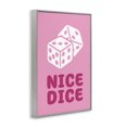 thumbnail image 3 of Stupell Industries Eclectic Nice Dice Phrase Gray Framed Giclee Art, 16 x 24, by Martina Pavlova, 3 of 8