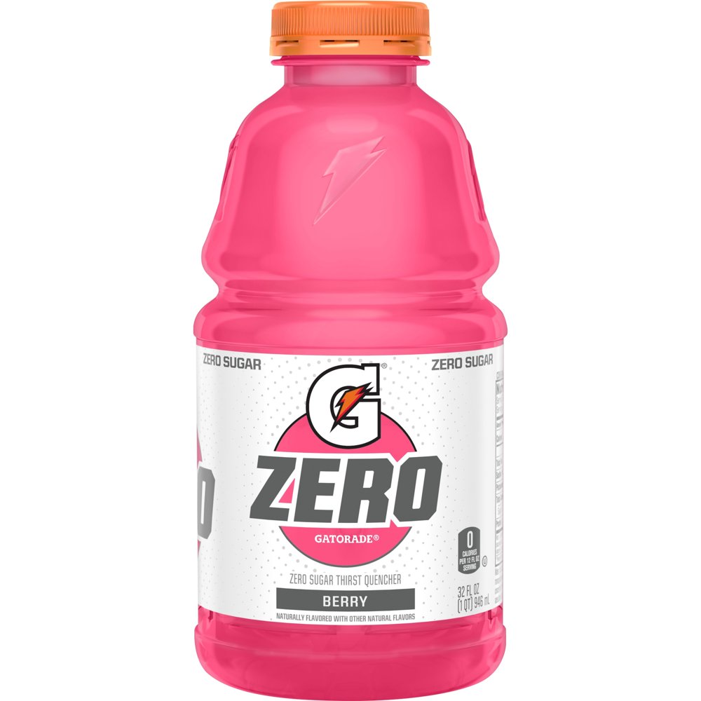 Gatorade G Zero Thirst Quencher, Berry, 32 oz Bottle