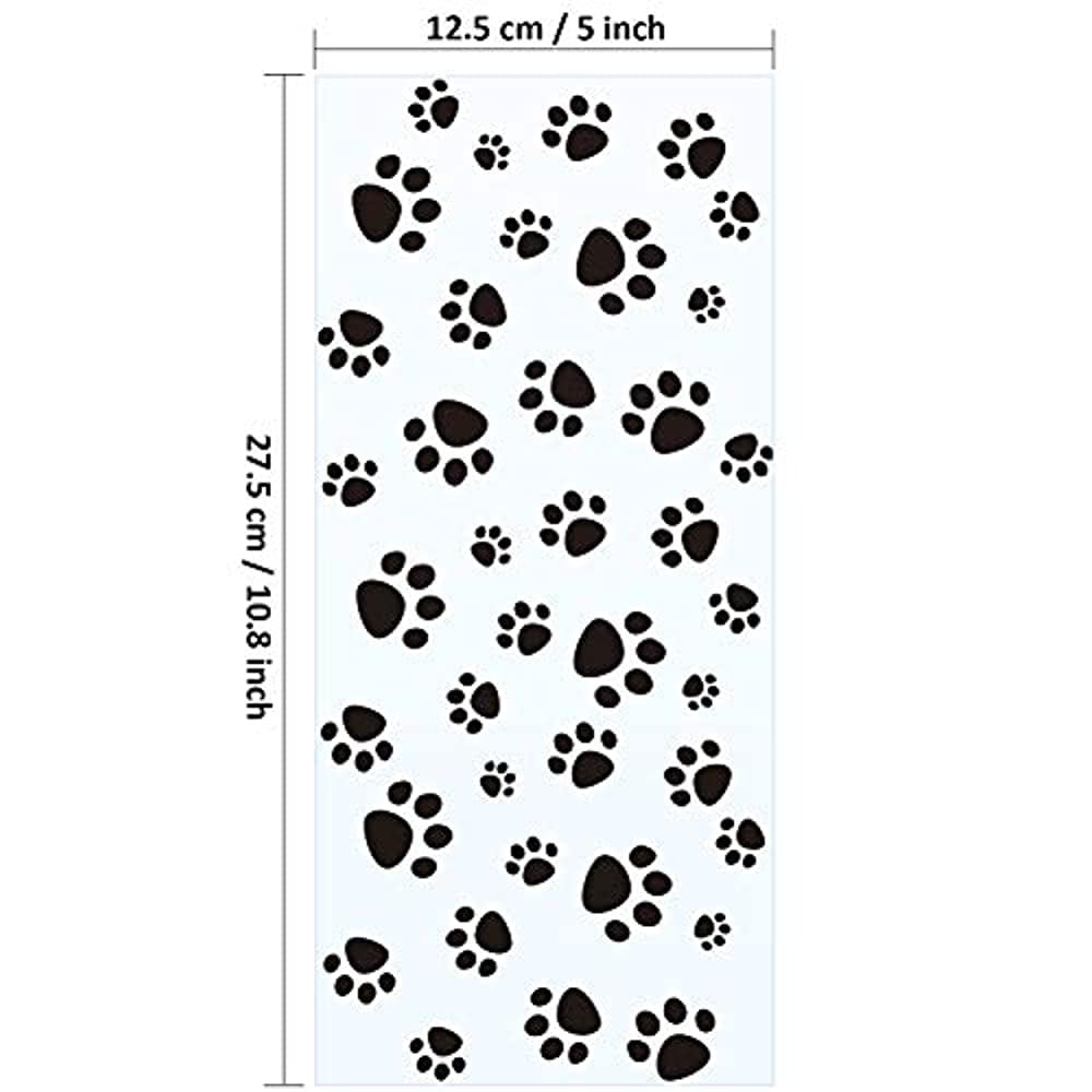 Pet Paw Print Cone Cellophane Bag Heat Sealable Treat Candy Bags Dog Gift 100pcs