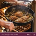 thumbnail image 3 of Anolon 83876 2-Piece Hard Anodized Aluminum Skillet Set Onyx, 3 of 9