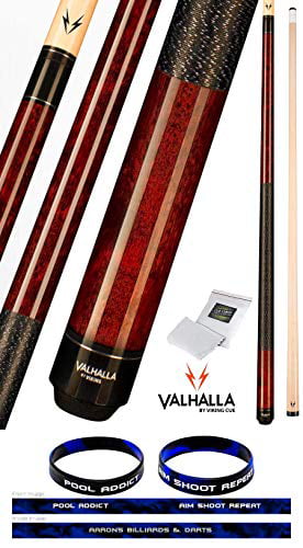 Billiard Cue Stick Bar or House Use for Men or Women Viking Valhalla 100 Series with Irish Linen Wrap 2 Piece 58” Pool Cue Stick 