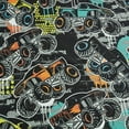 thumbnail image 4 of Chezmoi Collection 3-Piece Kids/Teens Monster Trucks Sheet Set - Soft Microfiber Multi-Color Printed Monster Truck Racing Fun Kids Sheets, Twin Size, 4 of 9