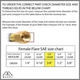 thumbnail image 3 of 5' LP Propane Gas Hose Pressure Washer, Air Hose Assembly 3/8" Female Flare x 3/8" Female Flare Coupling Connector [3292] High or Low Pressure for LP Gas Air Compressor RV BBQ Grills Heaters ECT, 3 of 10