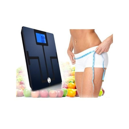 AGPTEK Digital Bluetooth Body Fat Scale, Smart Body Composition Analyzer w/ 4.3 Inch LCD display, Free Android + iOS App