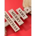 thumbnail image 4 of 1pc Christmas-themed Small Wooden Printing Decorative Ornament For Party Decoration, 4 of 4