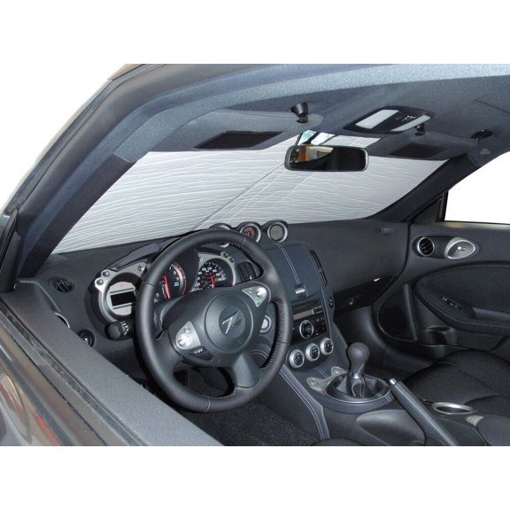 HeatShield, The Original Windshield Sun Shade, Custom-Fit for Nissan 370Z Coupe 2009-2020, Silver Series