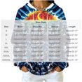 thumbnail image 3 of Ndbuld Women Jackets Long-Sleeve Hooded Drawstring Print Top With Large Check And Pockets,Blue,XL, 3 of 6