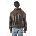 thumbnail image 3 of Reed Men's Tall All American Bomber Leather Jacket Union 5XLTall Black, 3 of 10