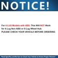 thumbnail image 5 of Detroit Axle - 2 Front Wheel Bearing Hubs for Chevrolet Cobalt Saturn Ion Pontiac G5 Pursuit Wheel Hub Bearings Assembly Set Replacement, Pair Hubs [4-Lug w/ABS], 5 of 7