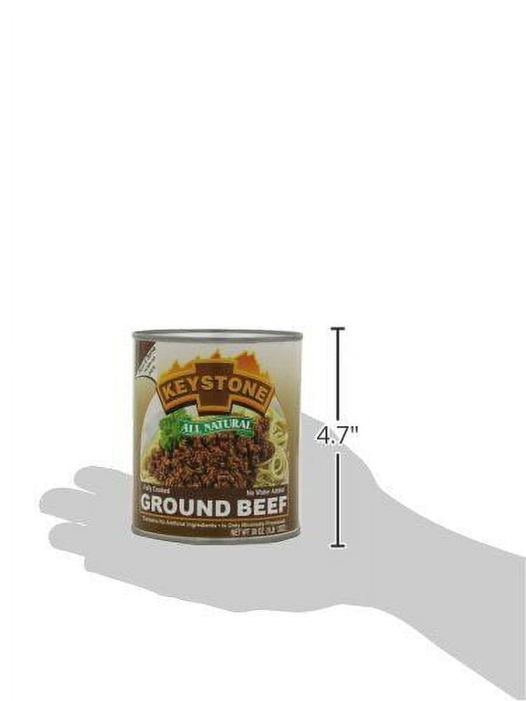 (12 Cans Pack) Keystone All Natural Ground Beef 28 oz Can Emergency Survival Food For Camping Hiking and Backpacking ✅