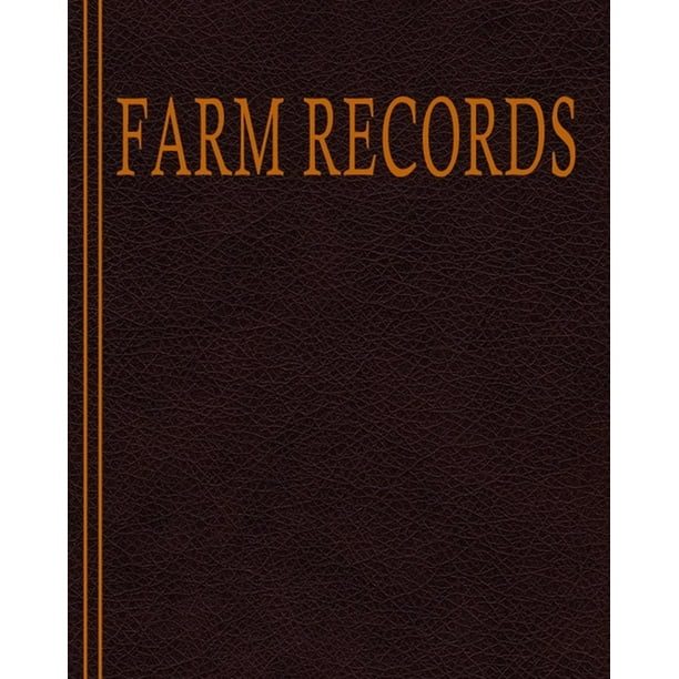 Farm Record Book Farm Accounting Ledger and Record keeping Book