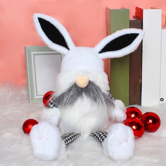 Decoraciones de Pascua, adornos de Pascua, regalos de Pascua, decoraciones de muñecos enanos sin rostro de Pascua, adornos creativos de duendes encantadores para escritorio, muñecos navideños