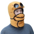 thumbnail image 1 of Minnieouse Mujeres Hombres Sombrero de invierno Senderismo al aire libre Esquí Ciclismo Gorra cálida Sombrero a prueba de viento con bufanda Sombreros amarillo, 1 of 6