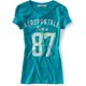 thumbnail image 1 of Aeropostale Womens 87 Shadow Graphic Camiseta, Verde, Small Aeropostale Camiseta gráfica, 1 of 1