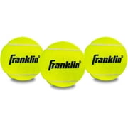 Franklin Sports Practice- Official Size Low Pressure Tennis Balls - Great for Training + Practice - 3 Pack Can of Low Bounce, All Court Surface Tennis Balls