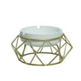 thumbnail image 1 of Kmbangi Ceramic Ashtray Hollow Out Ash Tray Ascherbecher Desktop Decor, 1 of 4