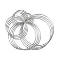 thumbnail image 1 of YWIYIUD 1PC Metal Rings for Crafts Rings, Hoops for DIY Wreaths, 5 Sizes Metal Floral Hoop for Floral Macrame Wall Hanging Crafts 2/3/4/5/6inch, 1 of 4