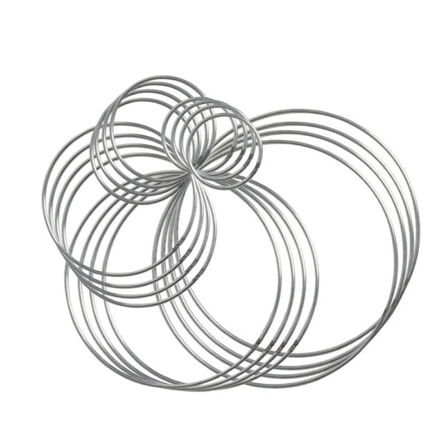 YWIYIUD 1PC Metal Rings for Crafts Rings, Hoops for DIY Wreaths, 5 Sizes Metal Floral Hoop for Floral Macrame Wall Hanging Crafts 2/3/4/5/6inch