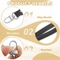 thumbnail image 3 of Uxcell Leather Purse Handle Strap Replacement DIY Women Clutch Bag Handbag Black, 3 of 7