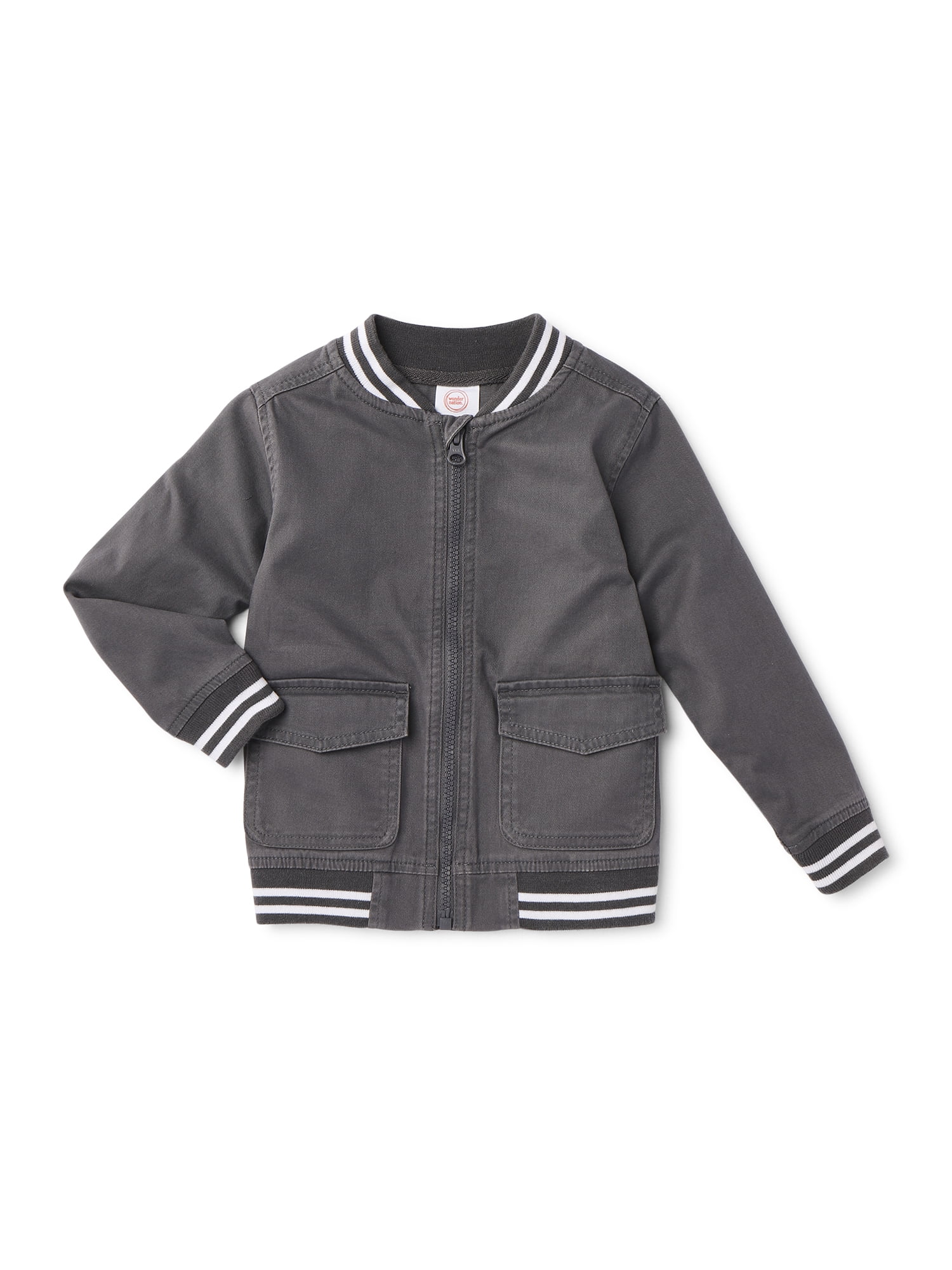 Wonder Nation - Wonder Nation Toddler Boys Varsity Jacket - Walmart.com ...